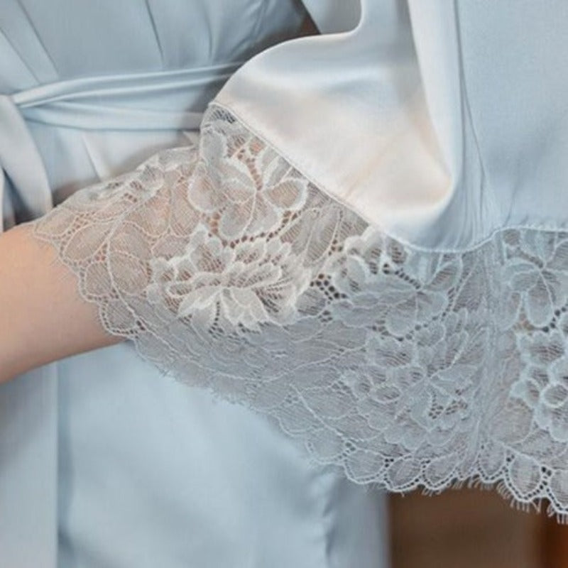 The Floral Bathrobe Original Pajamas 3 Piece Pajama Set-Original Pajamas