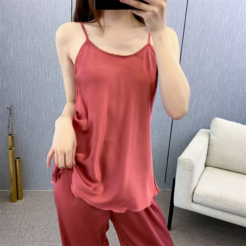 Cozy Comfortable Full Slip Original Pajamas 3 Piece Set-Original Pajamas