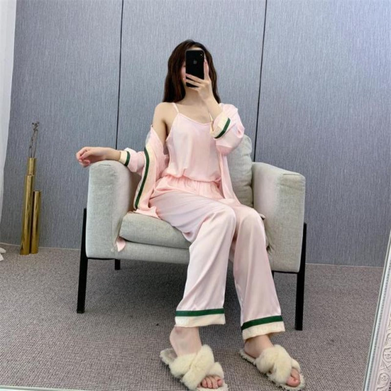 Cozy Comfortable Full Slip Original Pajamas 3 Piece Set-Original Pajamas