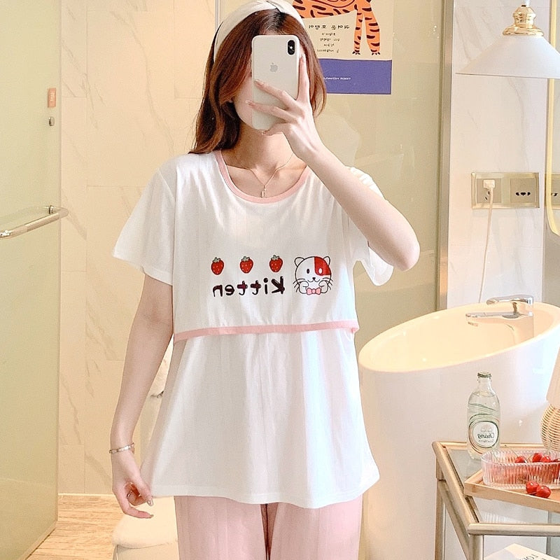 White Sleep Original Pajamas Summer 3 Piece Pj Set-Original Pajamas