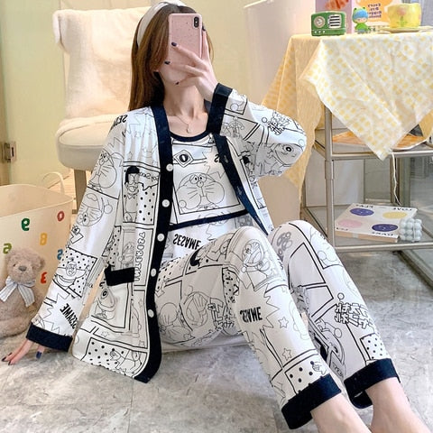 The Printed Pregnancy Cotton Original Pajamas-Original Pajamas