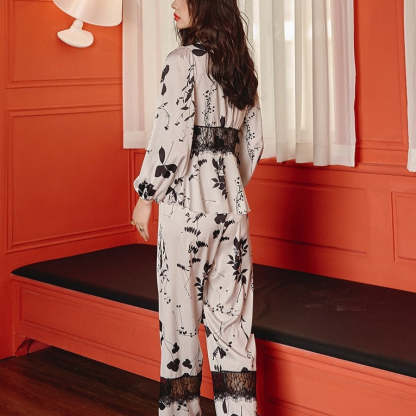 The Mesh Lace Robe Original Pajama-Original Pajamas