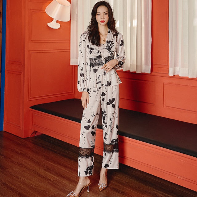 The Mesh Lace Robe Original Pajama-Original Pajamas