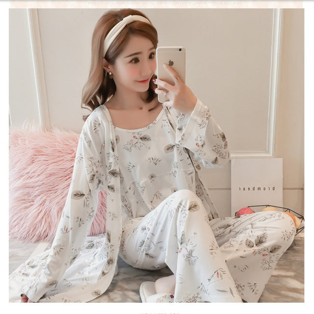 The Floral Printed Sleepwear Original Pajamas-Original Pajamas