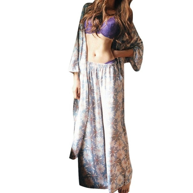 3 Piece Pajama Set Womens Spring And Summer Wear-Original Pajamas