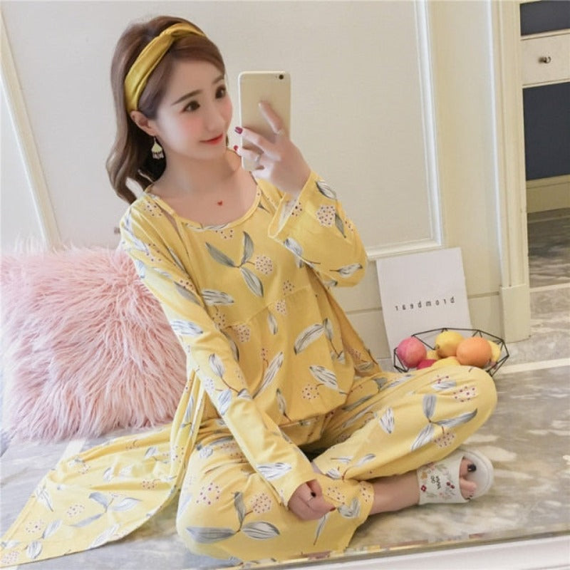Women Spaghetti Strap Sleepwear Pajamas Set-Original Pajamas