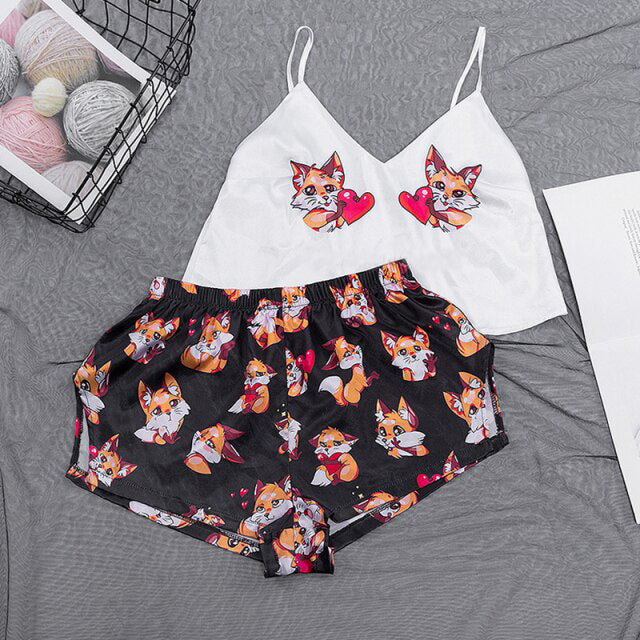 3 Piece Pajama Set Womens Kimono Bathrobe Satin-Original Pajamas