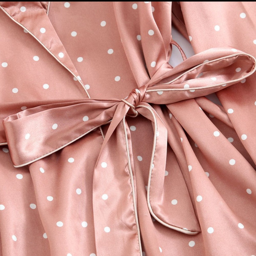 The Heart Polka Dots Pajama Set Original Pajamas-Original Pajamas