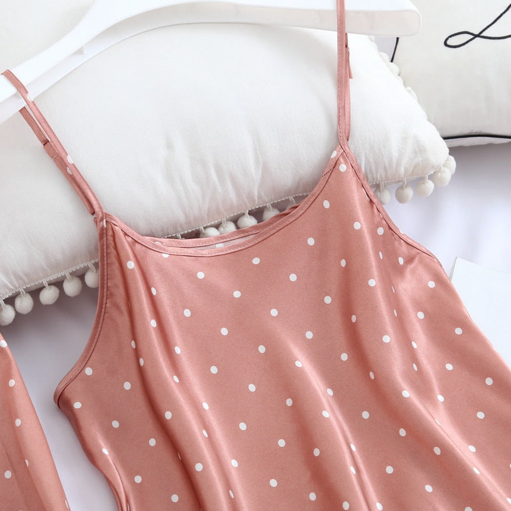 The Heart Polka Dots Pajama Set Original Pajamas-Original Pajamas