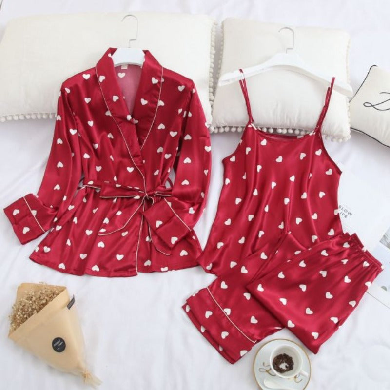 The Heart Polka Dots Pajama Set Original Pajamas-Original Pajamas