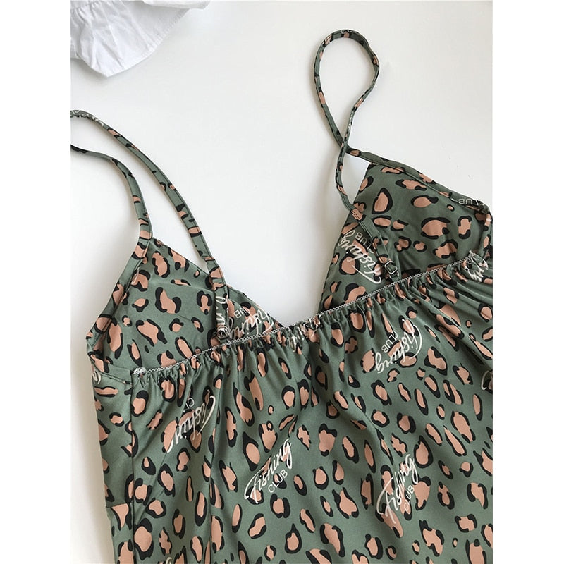 3 Piece Satin Flower Print Nightwear Pajama and Robe set-Original Pajamas