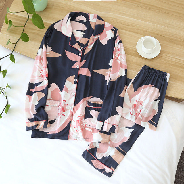 Printed Summer Matching Pants And Shorts Set-Original Pajamas