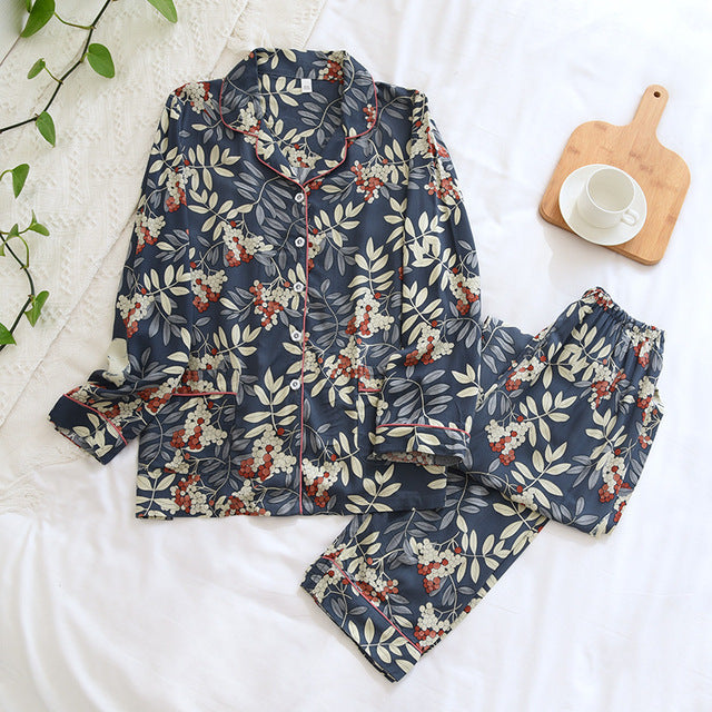Printed Summer Matching Pants And Shorts Set-Original Pajamas