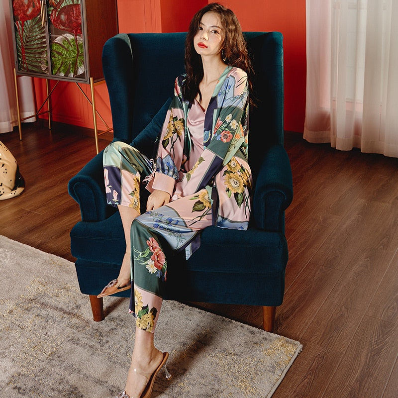 The Casual Printed Pajama Set Best Quality Pajamas-Original Pajamas