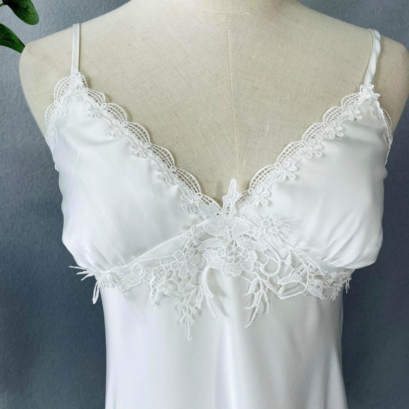 3 Piece Patchwork Satin Summer Casual Nightwear Clothing-Original Pajamas