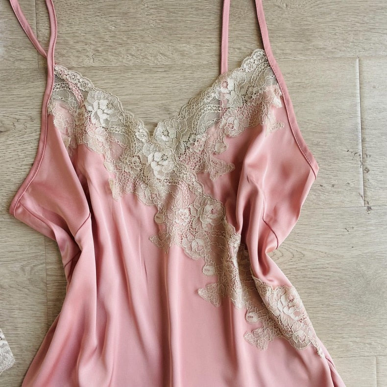 The Robe Gown 3 piece pajama set Best Cozy Sleepwear-Original Pajamas