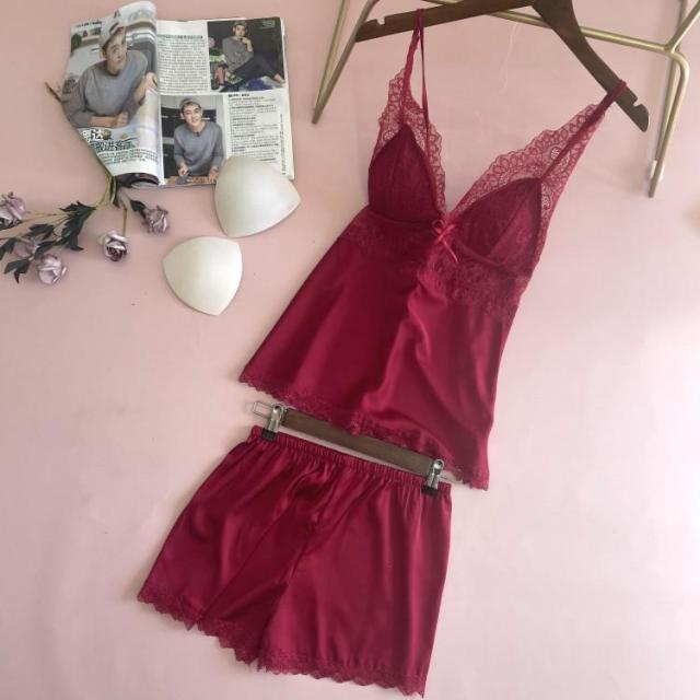 The Satin Short Best 3 Piece Sleep Sets For Women-Original Pajamas