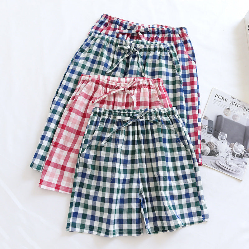 Japanese Summer Cotton Couple Shorts-Original Pajamas