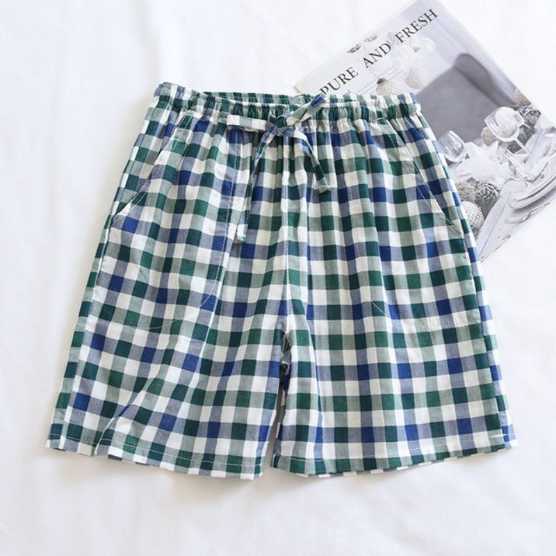 Japanese Summer Cotton Couple Shorts-Original Pajamas