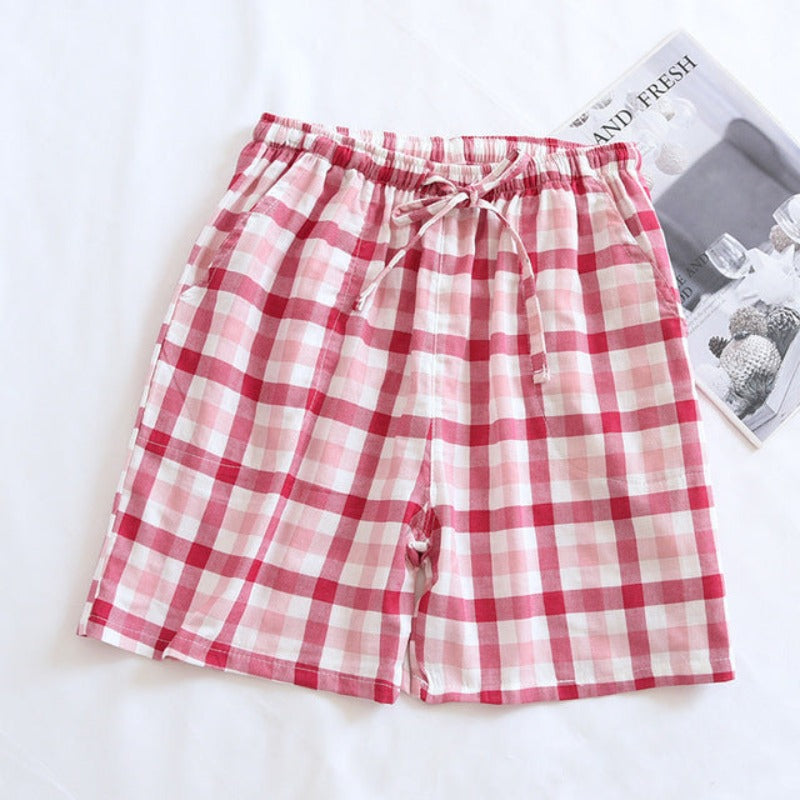 Japanese Summer Cotton Couple Shorts-Original Pajamas