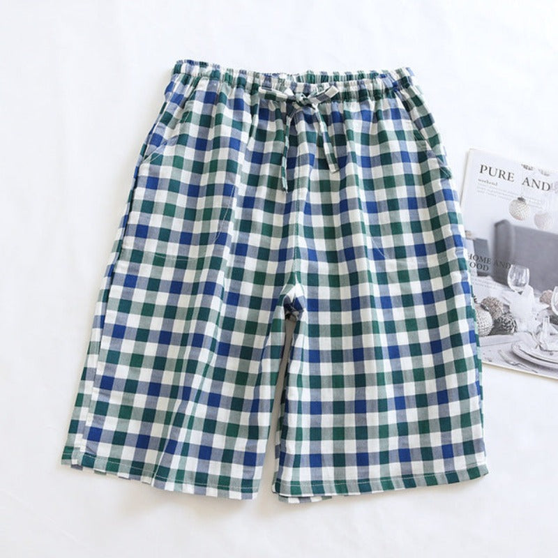 Japanese Summer Cotton Couple Shorts-Original Pajamas