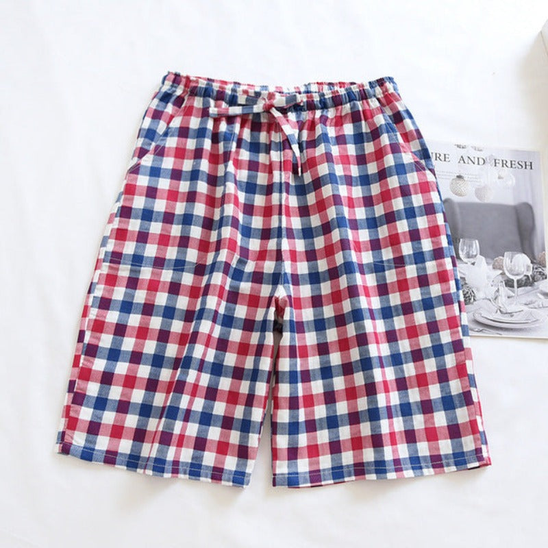 Japanese Summer Cotton Couple Shorts-Original Pajamas