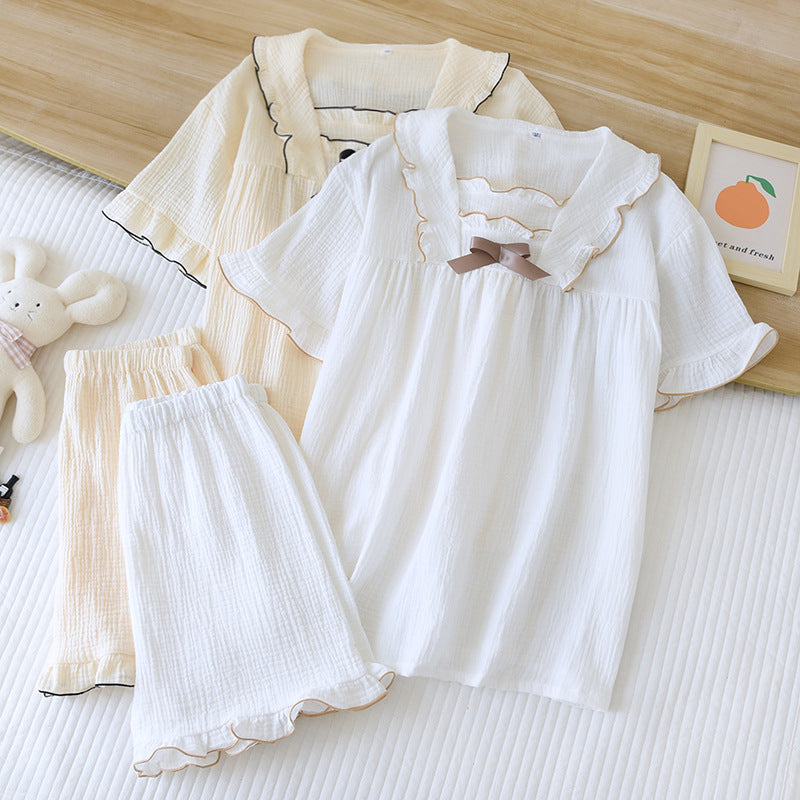 Summer Best Cotton Ladies Shorts 2 Piece Loungewear-Original Pajamas