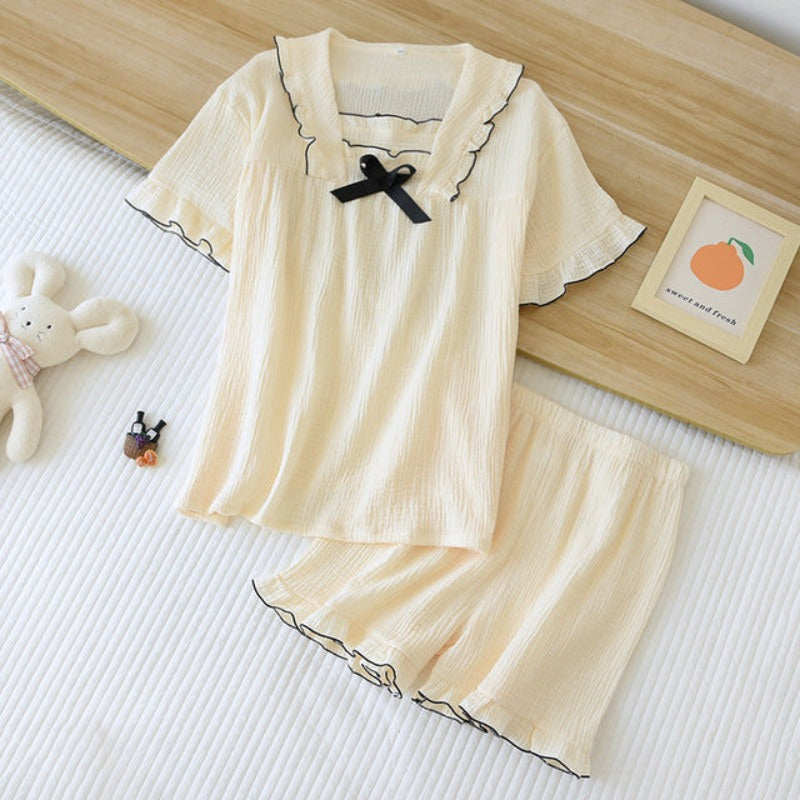 Summer Best Cotton Ladies Shorts 2 Piece Loungewear-Original Pajamas