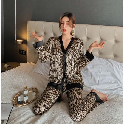 Women's Pajamas Set V Neck Design-Original Pajamas