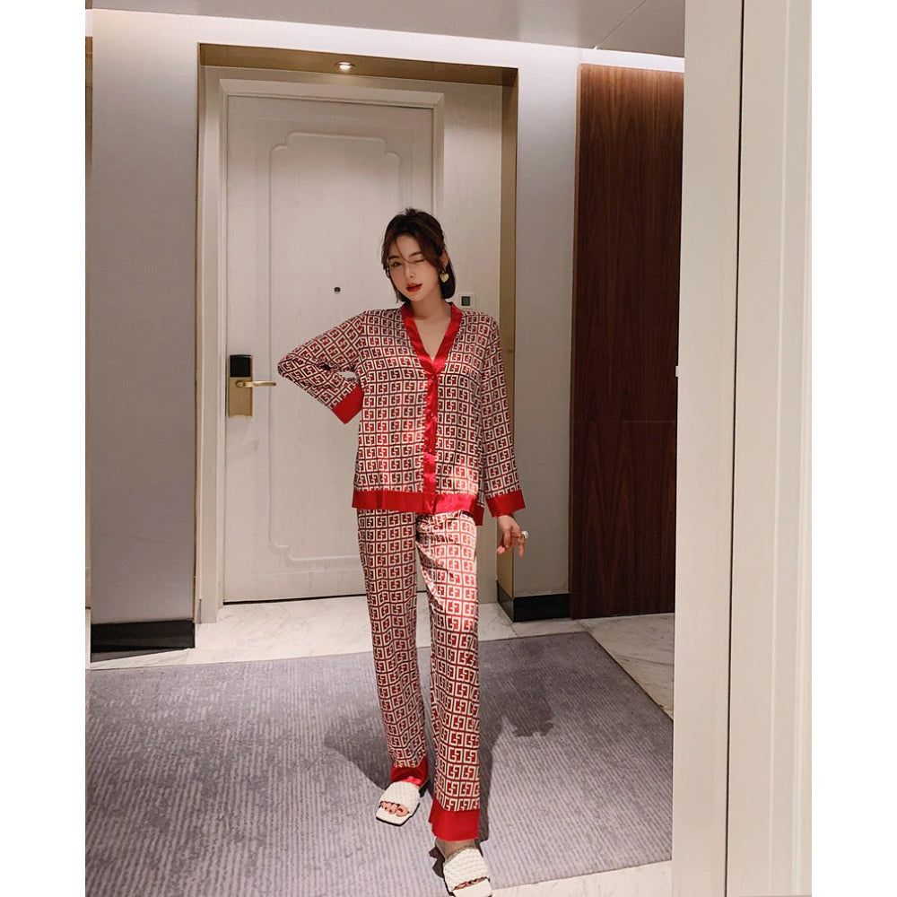 Women's Pajamas Set V Neck Design-Original PajamasWomen's Pajamas Set V Neck Design - Image 15