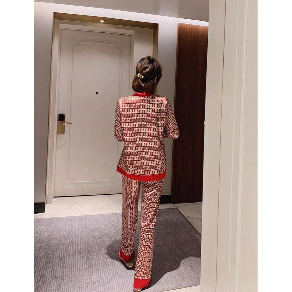 Women's Pajamas Set V Neck Design-Original Pajamas