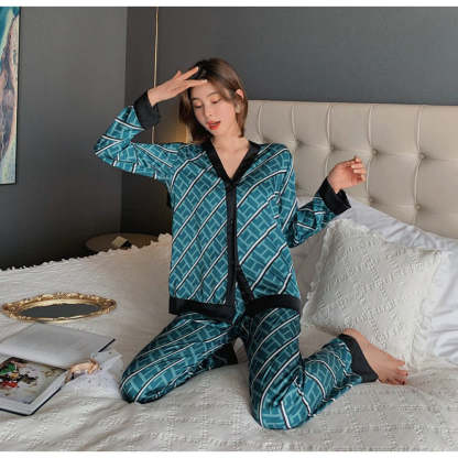 Women's Pajamas Set V Neck Design-Original Pajamas