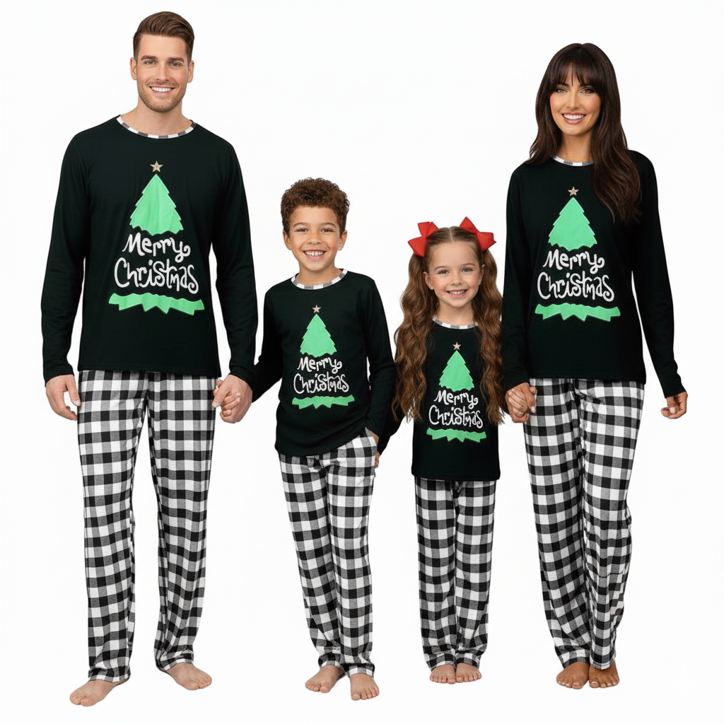 Festive Family Coordinated Christmas Pajama Set