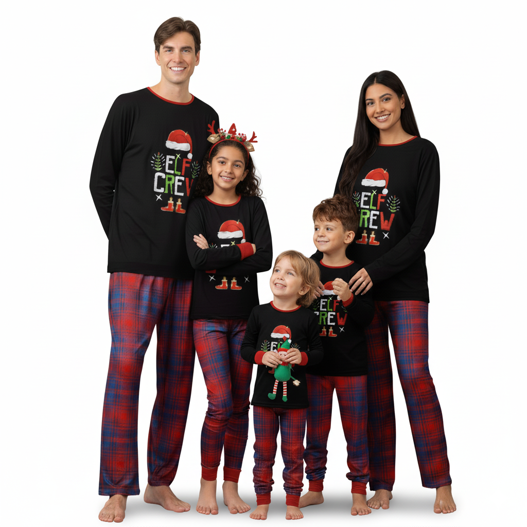 Matching Family Christmas Pajamas Holiday Family Christmas Pjs Set