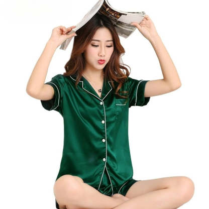 Women's Satin Pyjamas Set-Original Pajamas