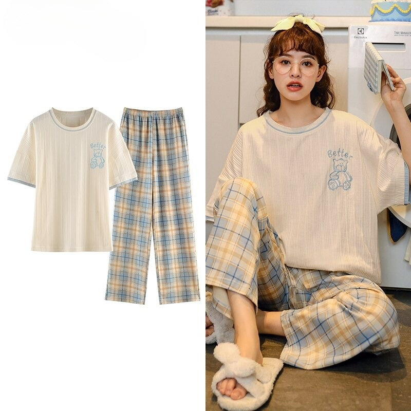 Women's Cartoon Pajamas Set