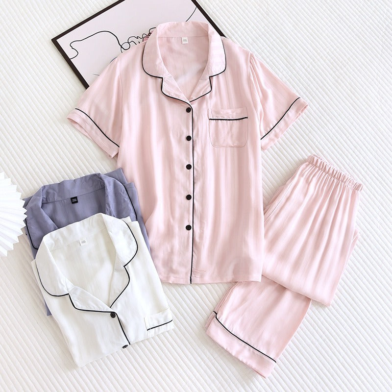 Men & Women's 2 Piece Short Sleeve Pajama Set-Original Pajamas