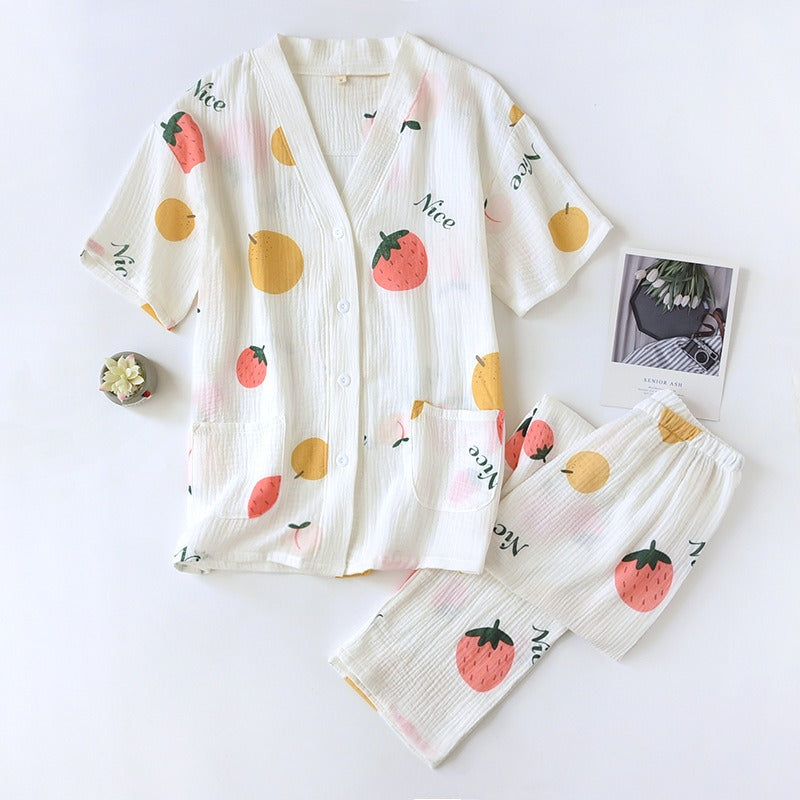 Women's Short Sleeve 2 Piece Pajama Set-Original Pajamas