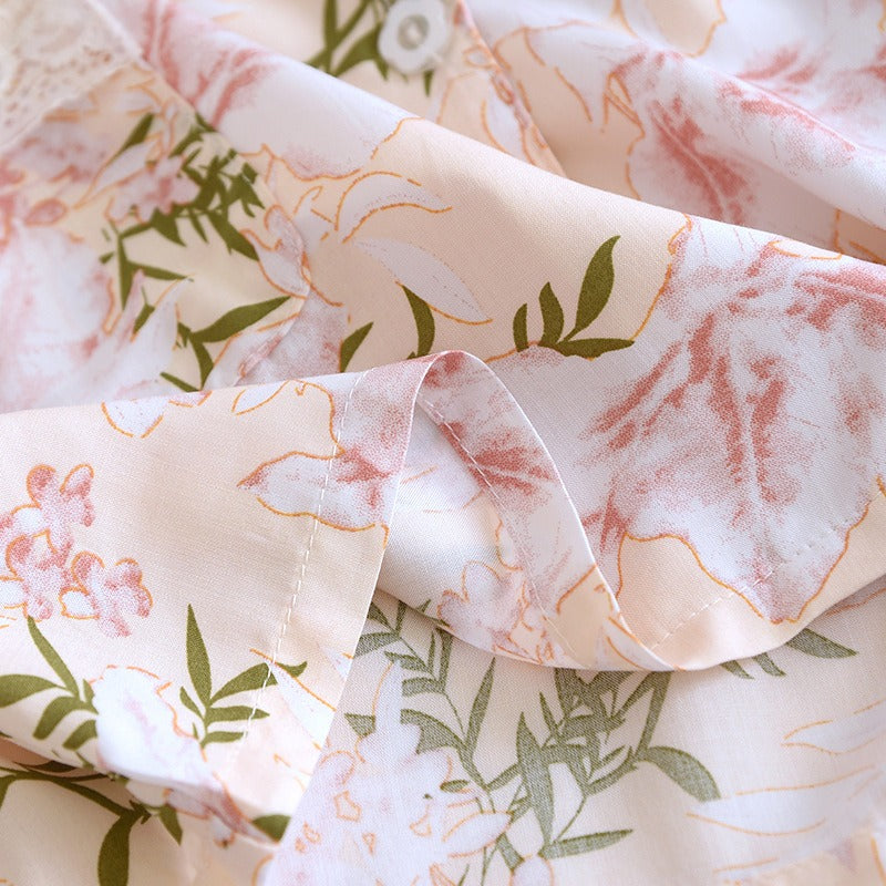 Long-Sleeved 2 Piece Viscose Pajama Set-Original Pajamas