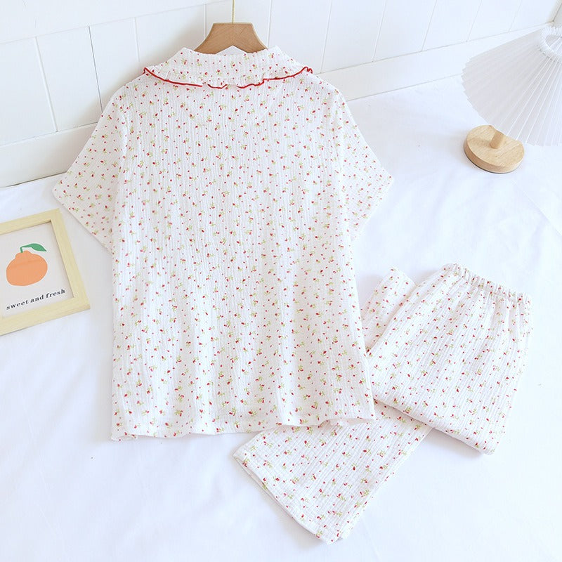 Sober White Summer 2 Piece Pajamas set-Original Pajamas