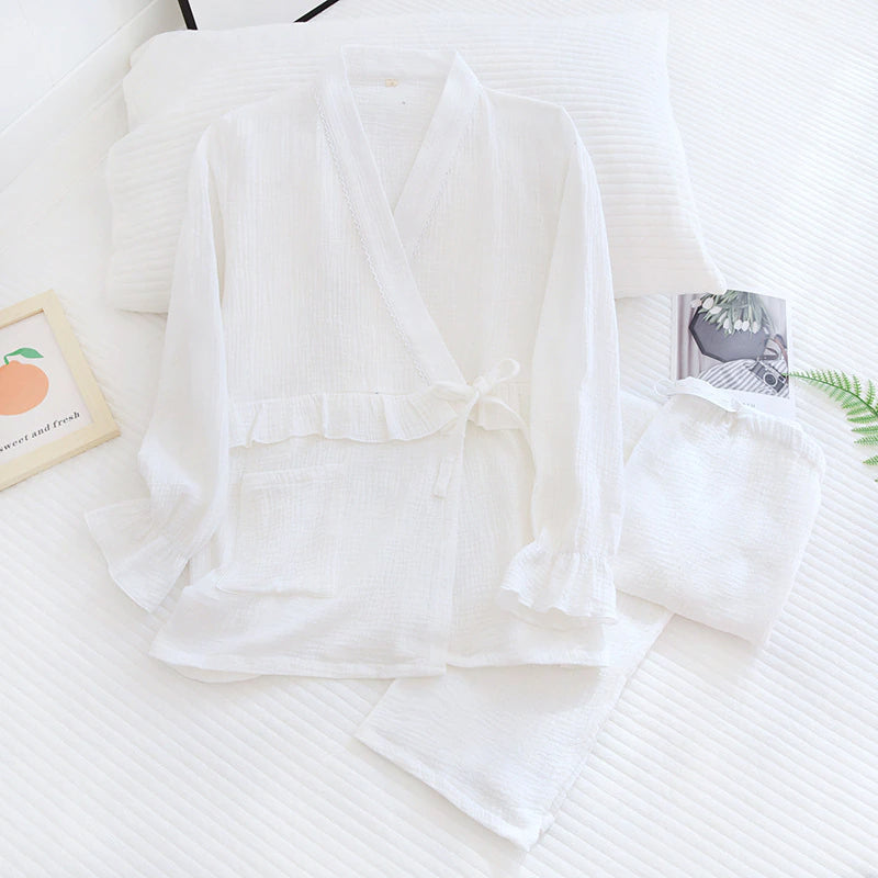 Women's Kimono Style 2 Piece Pajama Set-Original Pajamas