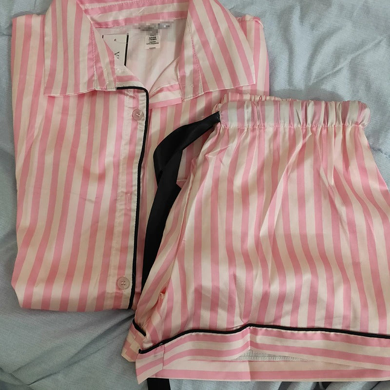 Women Stripes Sleepwear Pajamas Loungewear-Original Pajamas