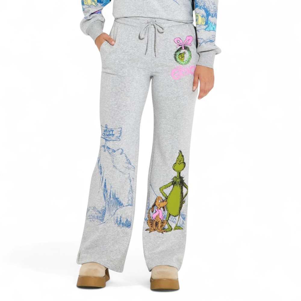 Grinch Holiday Sweatshirt And Pants Set For Women