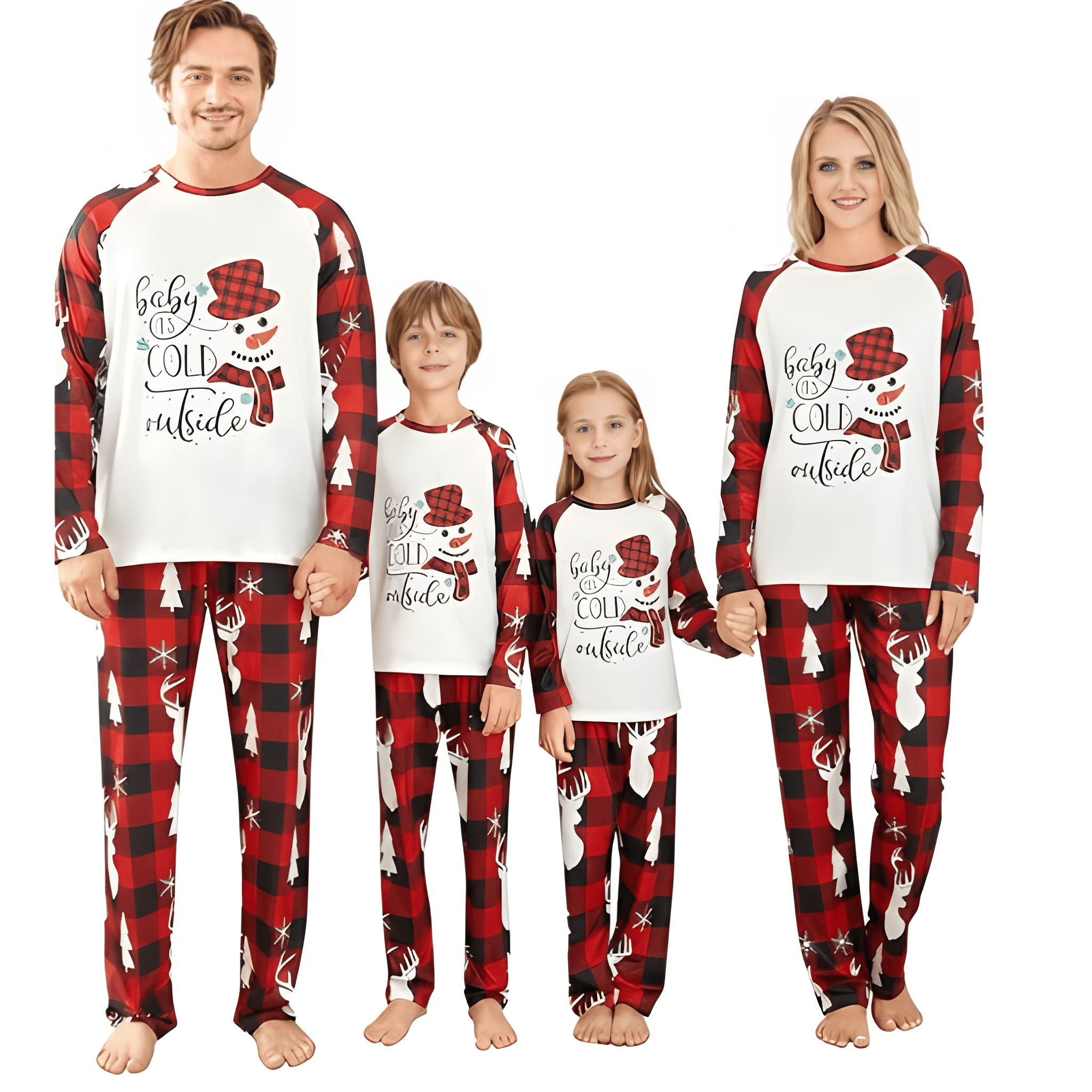 Matching Christmas Pajamas Set Holiday Family Jammies Sleepwear