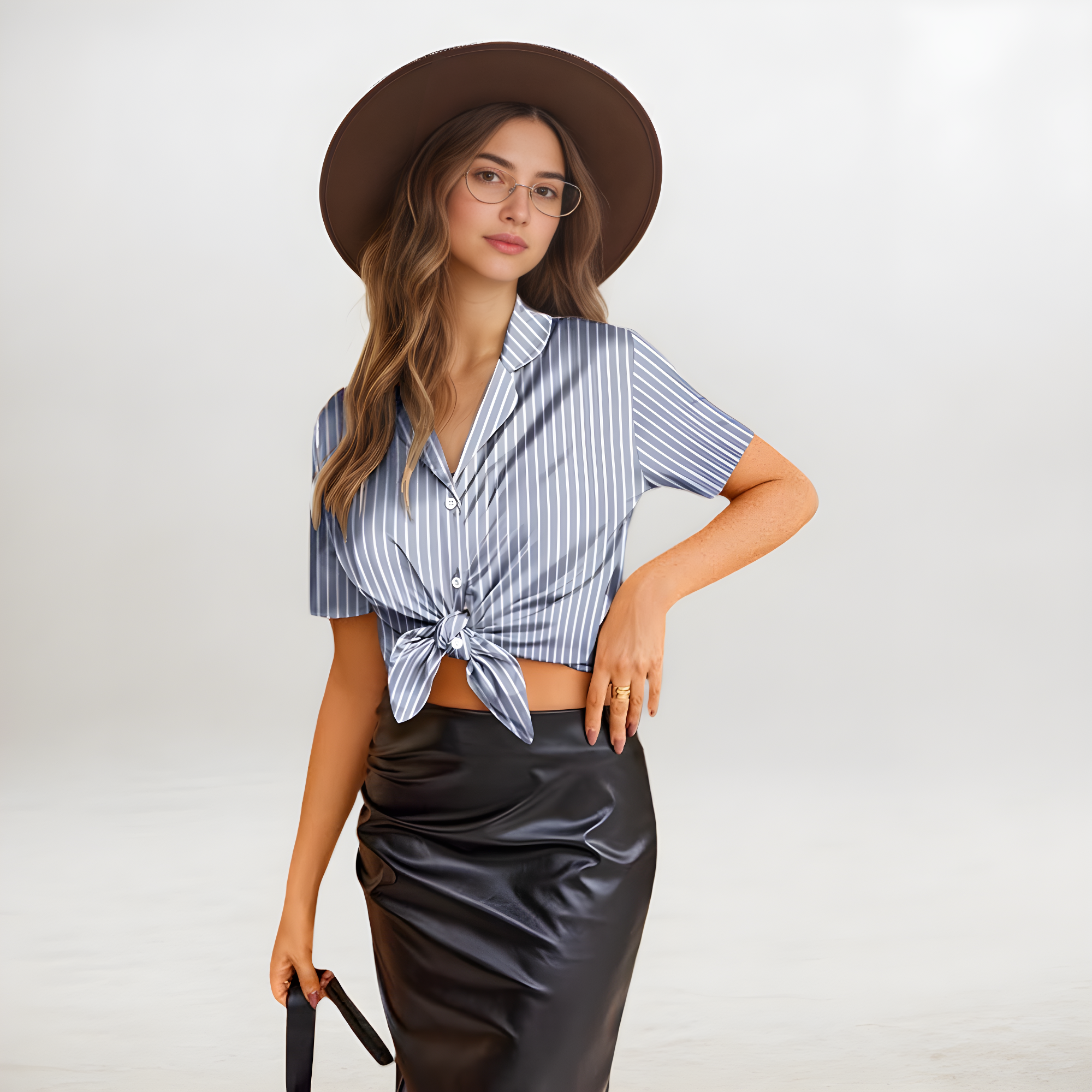 Women Ruffle Lingerie Notch Collar Sleepwear Satin 2 Piece Pajama Set