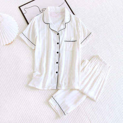 Men & Women's 2 Piece Short Sleeve Pajama Set-Original Pajamas