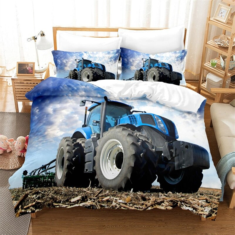 Tractor Printed Bedding Cover Set
