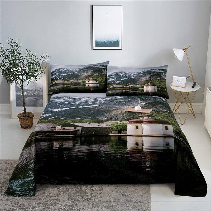 Castle Printed Bedding Set
