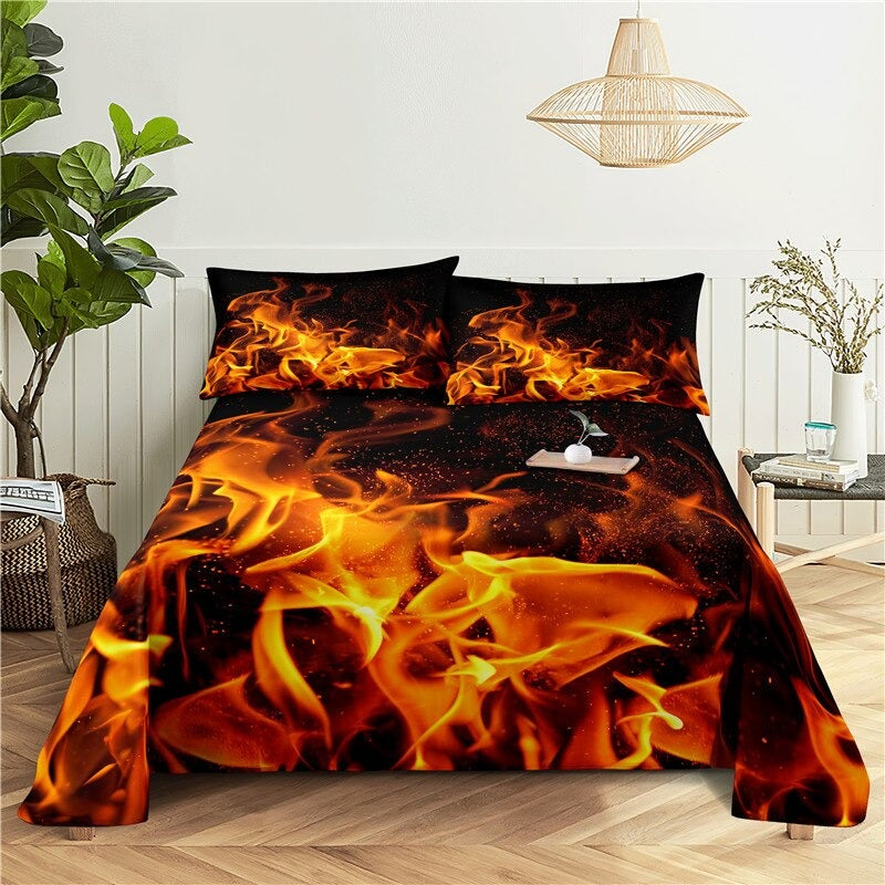 Printed Volcano Bedding Set