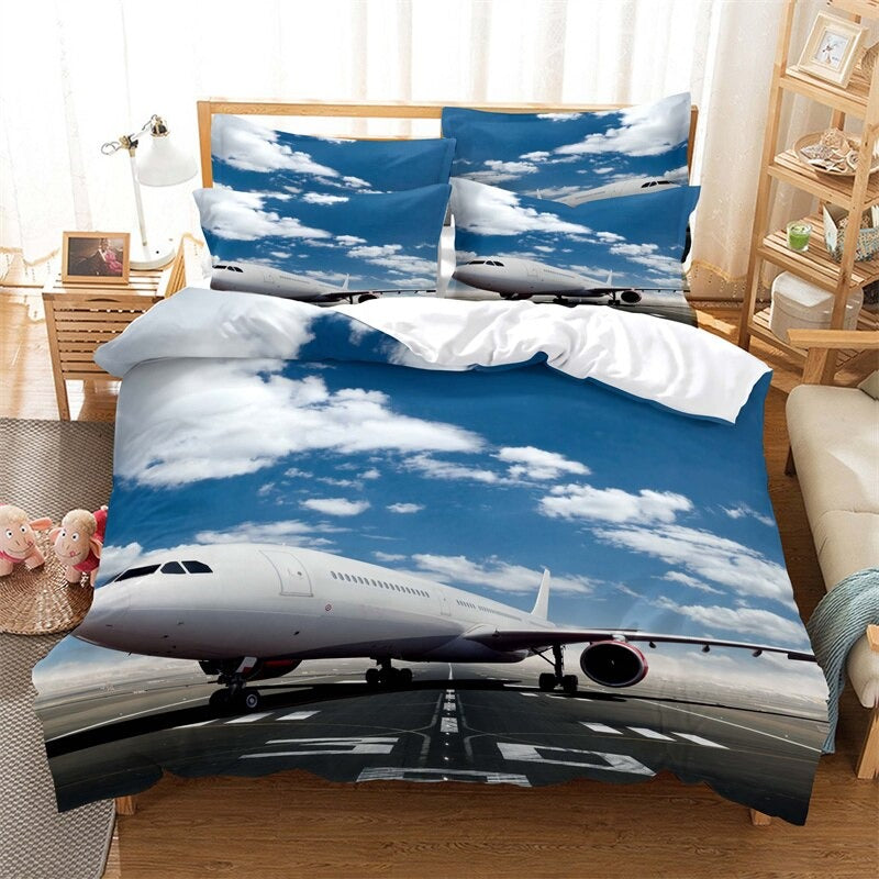 Mystic Airplane Bedding Duvet Cover Set